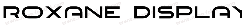 Roxane Display Bold字体转换